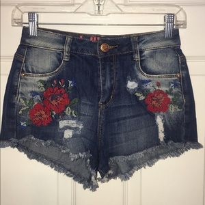 High Waisted Denim Shorts